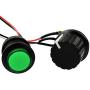 uniquegoods 6V 12V 24V Digital Display LED DC Motor Speed Controller PWM Stepless Speed Control Switch HHO Driver - Black CCM5D