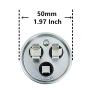 BOJACK 35+5uF 35/5MFD ±6% 370V CBB65 Dual Run Circular Start Capacitor for AC Motor Run or Fan Start or Condenser Straight