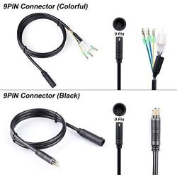 Greenergia 9Pin Waterproof Extension Cable for BAFANG Hub Motor Ebike Conversion Parts Extension Wire 9PIN （80CM/158CM/90CM/150CM