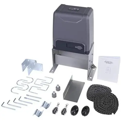 CO-Z 3300 lb Automatic Sliding Gate Opener with 2 Remote Controls, Electric Rolling Driveway Fence Slide Gate Motor, Complete Gate Operator Hardware Security System Kit for Sliding Gate Up to 40 Feet