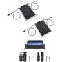 FTVOGUE 15W Waterproof Solar Panel Monocrystalline Solar Charging Board for Outdoor Car Motor Yacht[Solar panel+10A controller],Solar Panels
