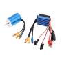 YOUQUKEJI 2435 4800KV 4P Sensorless Brushless Motor with 25A Brushless ESC Electric Speed Controller for 1/16 1/18 RC Car Truck