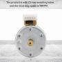 Brush Motor,3-Speed Turntables,Long Service Life,Sturdy and Durable,DC 12V 3-Speed Brush Vinyl Record Recorder Turntables Motor 25mm Mounting Hole 78RPM