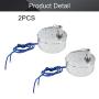 Fielect 2Pcs Synchronous Motor AC 110V 15-18RPM Turntable Motor CW Direction 4W TYC-50 Horizontal Hole Tapping Shaft