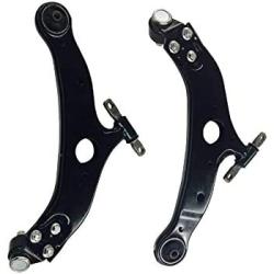 DRIVESTAR MS86169 MS86170 Front Lower Control Arms, with Ball Joint Bushing, for 2004 2005 2006 2007 2008 2009 2010 for Toyota Sienna, Front Suspension both Driver and Passenger Side