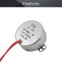 Fielect Synchronous Motor AC 12V 5-6RPM Turntable Motor CW/CCW Direction 4W TYC-50 Horizontal Hole Shaft Fielect Synchronous Motor AC 12V 5-6RPM Turntable Motor CW/CCW Direction 4W TYC-50 Horizontal Hole Shaft