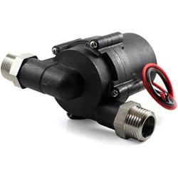 12VDC Solar Hot Water Pumps - Can handle temperatures up to 230F and Pressures up to 145PSI - With three-phase ECM brushless DC motor. FDA, REACH,CE, RoHS, ISO9001 certificated (2.6 GPM)