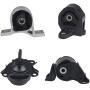 JDMON Compatible with 4Pcs Engine Motor Mount Honda Civic 1.7L Automatic Trans 2001 -2005 Compatible with A4511 A6588 A6591 A6595