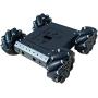 SmaringWing Premium 4WD Mecanum Wheel Robotic Chassis Kit for Arduino / Raspberry pi / Micobit, C400 96mm Omnidirectional Wheel DIY Smart RC Metal Car Chassis Platform with DC Speed Encoder Motor