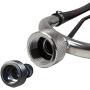 Seaworks Dual Feed Muff Style Heavy Duty Steel Boat Motor Flusher | Use for Antifreeze Winterization or Common Water Flush | 5/8 Inch Standard Garden Hose Connection (Black)