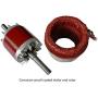 Electric Motor Washdown Round Stainless Steel 3/4HP 1800RPM 230/460V 56C TENV IP69K