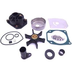Boat Motor 432955 432956 777804 438602 438591 0432955 0432956 0438602 0438591 0777804 Water Pump Repair Kit with Housing for Evinrude Johnson OMC BRP 60HP 65HP 70HP 75HP Outboard Engine, fit 18-3389