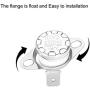 uxcell KSD301 Thermostat 130°C/266°F 10A Normally Closed N.C Adjust Snap Disc Temperature Switch for Microwave Oven Coffee Maker 5pcs