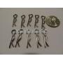 Vehicles-OCS Large Body Pins (Pack of 10) King Motor A060 Fits HPI Occus 5B 5T 5SC Buggy Truck