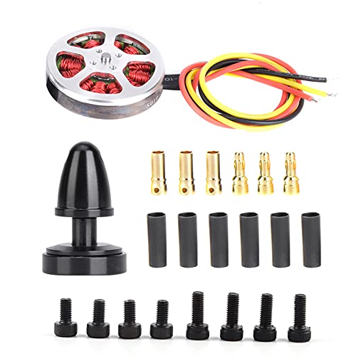 Brushless Motor, 5010-360KV 1PCS Metal Outdoor Big Load Multiaxis Thick Line Hollow Cover Double Bearing Brushless Motor(Negative Tooth)