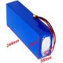 Jieoto 48V E-Bike Li-Battery 6Ah 13S2P Electric Bicycle Lithium-ion Battery Pack for 200W-700W Bike Motor with Charger for Mountain Bike Electric Scooters Model Aircraft