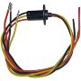 Healcity Slip Ring Collector Ring Rotary Electrical Contact Electrical Slip Ring Joint Rotary Connector (3 Wires 30A Diameter 22mm)