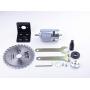 CHANCS Electric Motor 12V/24V 10000RPM/20000RPM 775 Table Saw Kit With 20A PWM Speed Controller Regulator Module Board