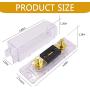 DWARFOO 2 Pack ANL Fuse Holder Clear Shell 100A ANL Gold Plated Fuses for 0/2/4/8 Gauge Car Audio Amplifier(100A, white)