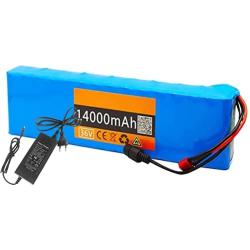 Wnicek 36V 14AH Lithium Battery Pack 14000mAh 10S 3P E-Bike Rechargeable Battery Fit for E-Bike Scooter Power Tools Tricycle 500W-50W Motor (with 42V Charger and BMS)