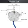 Fielect Synchronous Motor AC 110V 0.8-1RPM Turntable Motor CW/CCW Direction 4W TYC-50 Double Flat Tapping Shaft