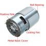 775 High Power DC Motor, DC 12V-24V 12000 RPM Large Torque Motor Ball Bearing Tools for DIY Driver Parts