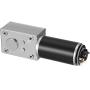 uxcell DC 24V 74RPM 25Kg.cm Self-Locking Worm Gear Motor with Encoder and Cable, High Torque Speed Reduction Motor