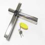 HWI Marine Stainless Steel Outboard Engine Motor Lock with Keys and Floater