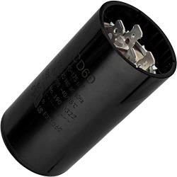 145-175 uf MFD 50/60 Hz 110-125 VAC Volts Round Start Capacitor by Blue Stars - Universal Fit for Air Conditioner and Other Electric Motor Applications - Pack of 1