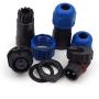SD13 2pin Waterproof Power Connector, IP68 10A 380V High Voltage Circular Automotive Power Cable Connector (2PIN, Direct Plug x 3set)