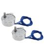 Fielect 2Pcs Synchronous Motor AC 110V 0.8-1RPM Synchron Motor Turntable Motor CW/CCW Direction 4W TYC-50 Horizontal Hole Shaft