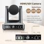 Zowietek PTZ NDI Camera 30X Live Streaming PoE Camera with simultaneous HDMI and 3G-SDI outputs(2pcs) + Zowietek PTZ IP Camera Controller | PTZ Network Keyboard | 4D Joystick (1pcs)
