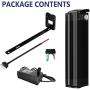 Jieoto E-Bike Lithium Ion Battery 48V 18AH with 3A Charger Battery for Folding Electric Bike for 800W/500W/350W/200W Motor, Conversion Kit Electric Bicycles