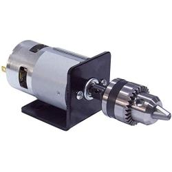 BEMONOC 775 DC Motor 12V 12000RPM Lathe Press With Miniature Hand Drill Chuck & Bracket High Speed 775 DC Motor For DIY Assembly