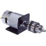 BEMONOC DC Motor 12V 5500RPM Lathe Press With Miniature Hand Drill Chuck & Bracket High Speed 775 DC Motor For DIY Assembly
