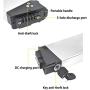 Jieoto Battery for Folding Electric Bike E-Bike 36V 8AH 10AH 13AH 15AH Electric Bicycle Lithium Ion Battery with Charger and BMS Protection Board, for 250W 350W 500W 750W 1000W Bike Motor