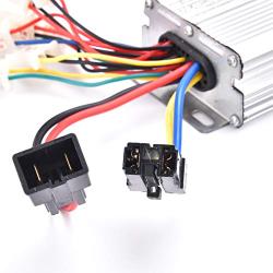 Aftermarket Controller 48v 1000w for Brushed Electric Motor Engine Scooter with Black Battery Connector Terminal
