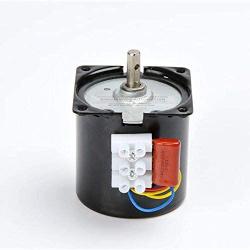 Fetcus 110VAC /25w/2.5 rpm-100rpm Low Noise Gearbox Electric Motor 50HZ 60HZ High Torque Low Speed AC synchronous motor 60KTYZ - (Speed: 110v 25w 60rpm)