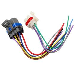 SecosAutoparts 4L60E 4L80E 65E Neutral Safety Switch Pigtails Switch Connectors 7 & 4 Wire Compatible with GM 1995 to 2004 4-Speed Automatic Transmission