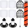 Leadaybetter Filter Replacement Parts for Shark LZ600 LZ601 LZ602 LZ602C APEX UpLight Lift Away DuoClean Vacuum Cleaner, 2 Post Hepa & 2 Pre Motor Filters 4 Foam Filters 1 Soft Brush Roll 1 Cleaning Brush , Part XFFLZ600 & XHFFC600