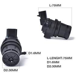Exerock 85330-60190 Windshield Washer Pump Motor Front Rear Replacement Compatible with Toyota, Lexus, Mazda, Mercury, Lincoln, Honda 85330-60170 85330-47010 85330-21010