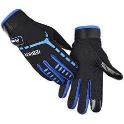 Motor Cycling Gloves Biking Gloves Mountain Bike MTB Bicycle Dirt Bike Gloves Full Finger Anti-Slip Shock-Absorbing Workout Gloves for Men Women
