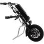 CONHIS MOTOR Wheelchair Tractor 36V 250W 350W 500W 12inch Electric Handcycle Wheelchair Attachment Handbike DIY Conversion Kit with 8.8AH or 10.4AH or 11.6AH Battery (36V 500W, 11.6AH Battery)
