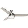Hunter Sentinel Indoor Ceiling Fan with LED Light and Remote Control, 52