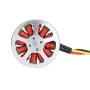 Brushless Motor, 5010-360KV 1PCS Metal Outdoor Big Load Multiaxis Thick Line Hollow Cover Double Bearing Brushless Motor(Negative Tooth)