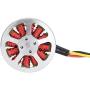 Brushless Motor, 5010-360KV 1PCS Metal Outdoor Big Load Multiaxis Thick Line Hollow Cover Double Bearing Brushless Motor(Positive Tooth)
