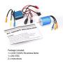 YOUQUKEJI 2430 7200KV 4P Sensorless Brushless Motor with 25A Brushless ESC Electric Speed Controller for 1/18 1/16 RC Car Truck YOUQUKEJI 2430 7200KV 4P Sensorless Brushless Motor with 25A Brushless ESC Electric Speed Controller for 1/18 1/16 RC Car Truck