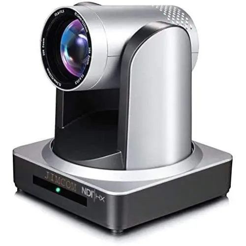 Jimcom NDI PTZ Camera 20X, Church and Live Streaming, PTZ Camera, NDI HX, PoE, Supports vMix OBS ETC