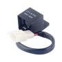 2-Pin LED Electronic Flasher Relay, 12V Indicator Light Flasher Relay Fix for Motorcycle/Bike LED Turn Signal Bulbs Hyper Flash/Rapid Blink Issues