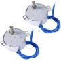 2PCS Synchronous Synchron Motor 50/60Hz AC 100~127V 4W 5-6RPM/MIN CCW/CW For Hand-Made, School Project, Model or Guide Motor (5-6RPM)